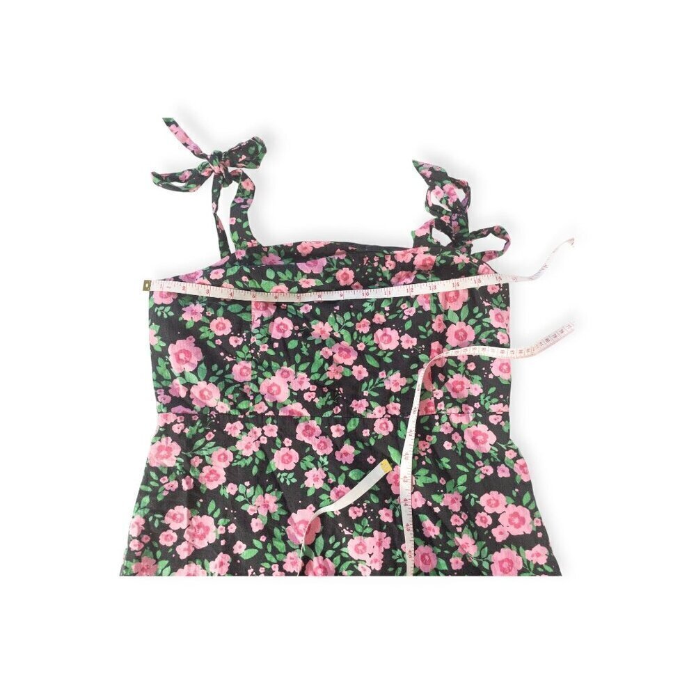 Princess Highway Sundress Dress Pink Floral Romantic SZ M 100% Organic Cotton - Picture 11 of 12